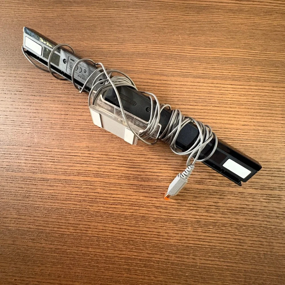 Nintendo‎ Wii Sensor Bar RVL-014 Wired Grey Black Good OEM Replacement Accessory